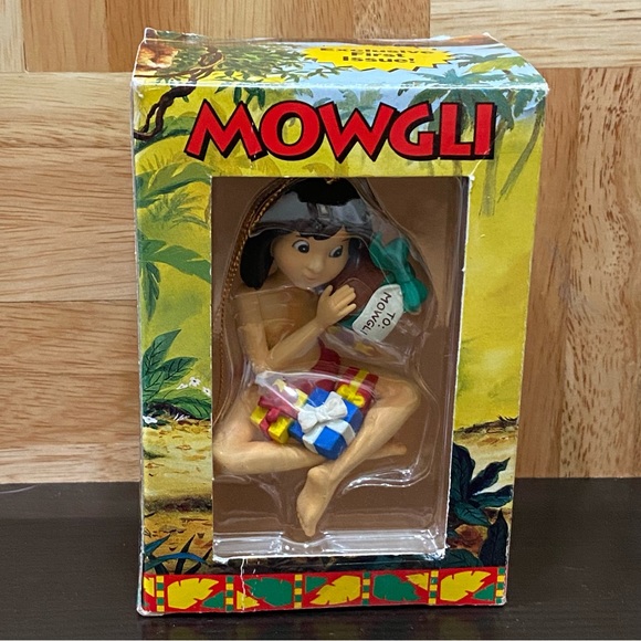 Vintage Disney MOWGLI & BALOO Jungle Book Grolier First Issue Christmas Ornament - Picture 2 of 16